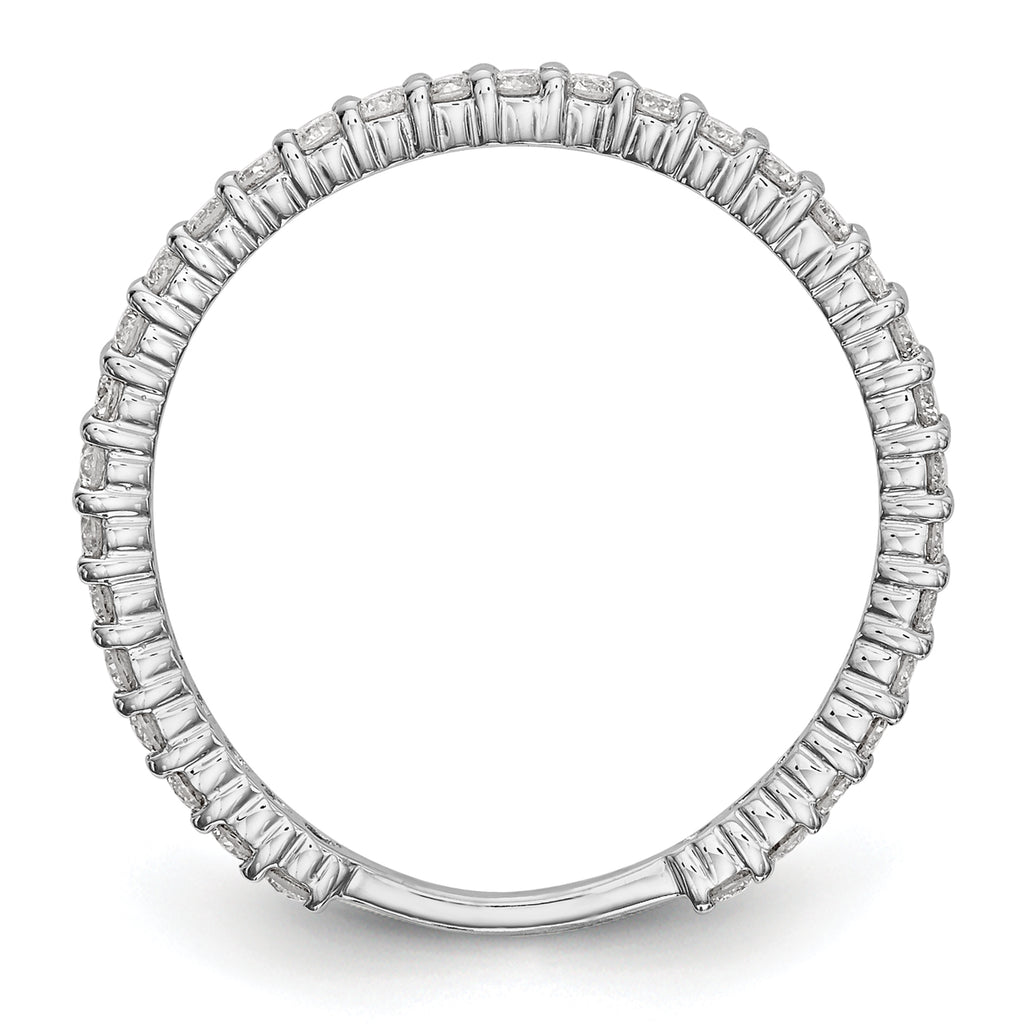 14k White Gold 3/8 carat Lab Grown Diamond VS/SI+ G+ Complete Band