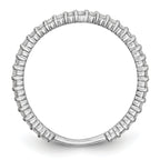 14k White Gold 3/8 carat Lab Grown Diamond VS/SI+ G+ Complete Band