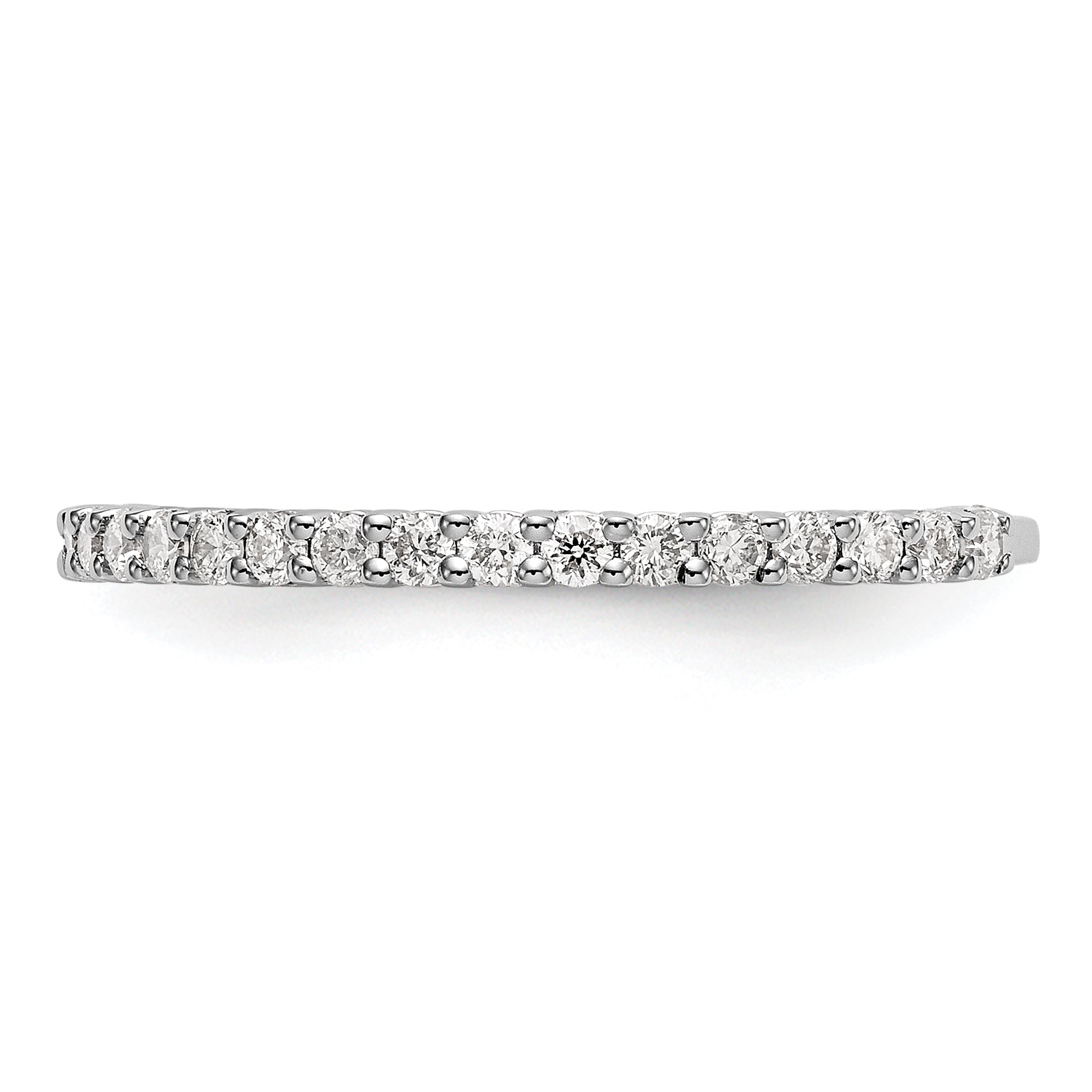 14k White Gold 3/8 carat Lab Grown Diamond VS/SI+ G+ Complete Band