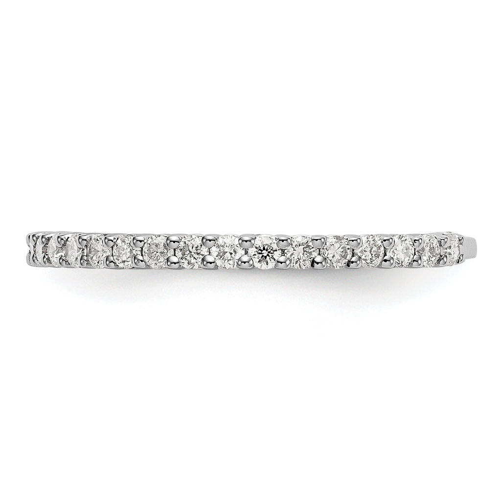 14k White Gold 3/8 carat Lab Grown Diamond VS/SI+ G+ Complete Band