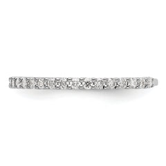 14k White Gold 3/8 carat Lab Grown Diamond VS/SI+ G+ Complete Band