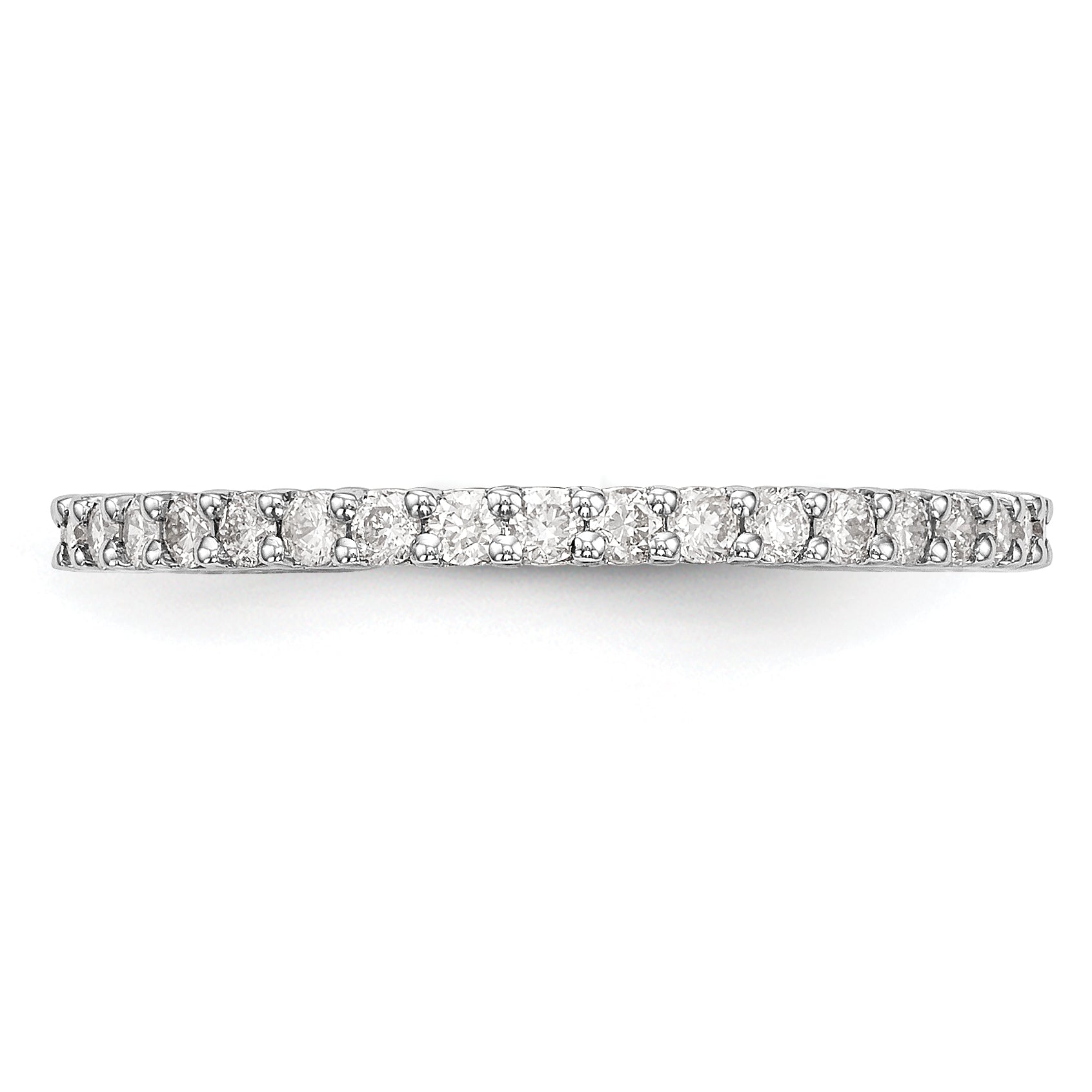 14k White Gold 3/8 carat Lab Grown Diamond VS/SI+ G+ Complete Band