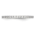 14k White Gold 3/8 carat Lab Grown Diamond VS/SI+ G+ Complete Band