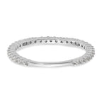 14k White Gold 3/8 carat Lab Grown Diamond VS/SI+ G+ Complete Band