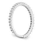 14k White Gold 3/8 carat Lab Grown Diamond VS/SI+ G+ Complete Band