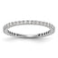 14k White Gold 3/8 carat Lab Grown Diamond VS/SI+ G+ Complete Band
