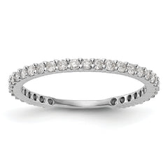 14k White Gold 3/8 carat Lab Grown Diamond VS/SI+ G+ Complete Band