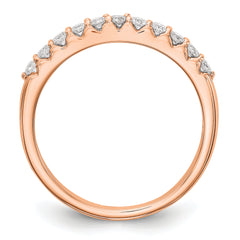 14k Rose Gold 1/3 carat Lab Grown Diamond VS/SI+ G+ Complete Band