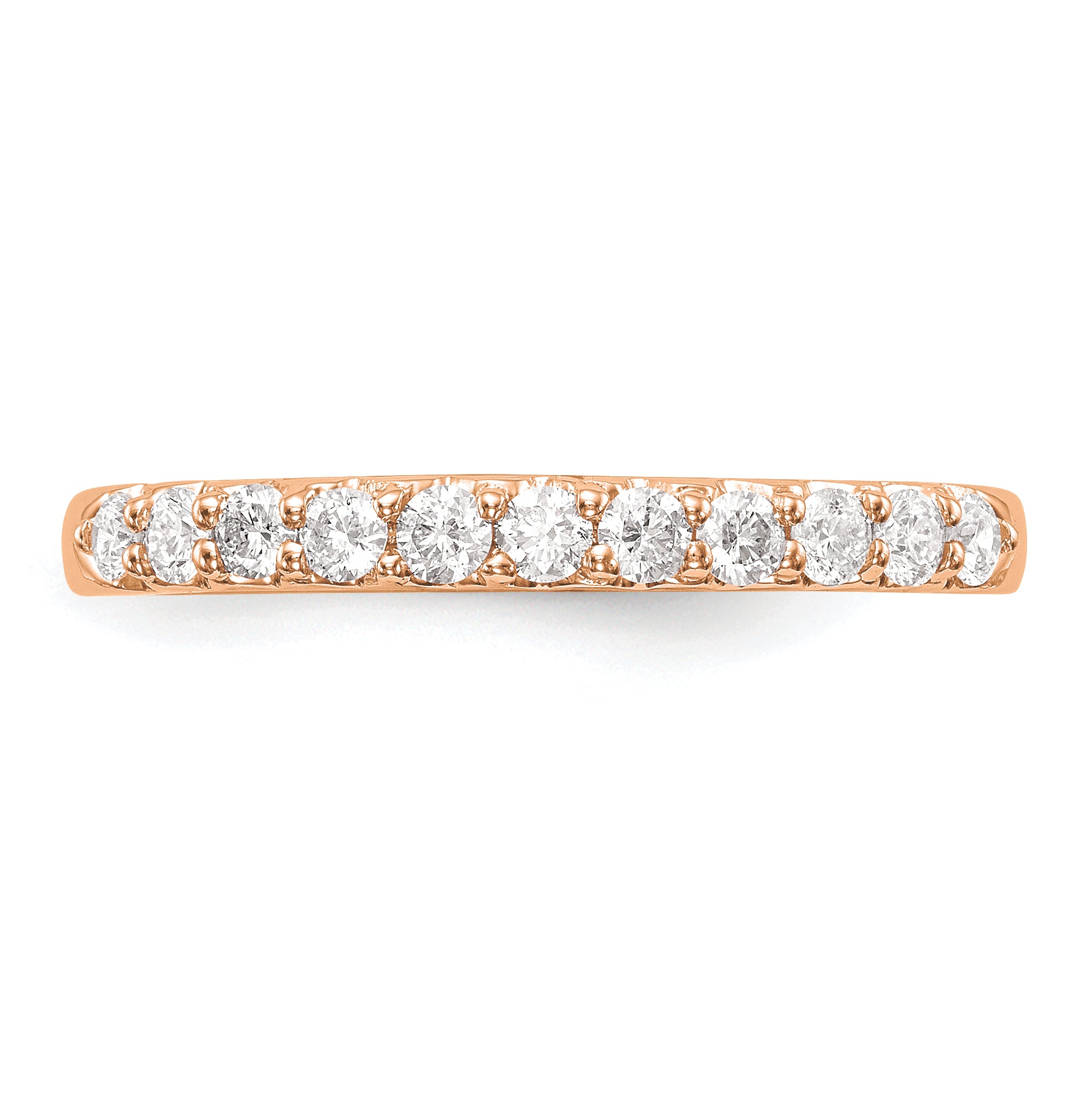 14k Rose Gold 1/3 carat Lab Grown Diamond VS/SI+ G+ Complete Band