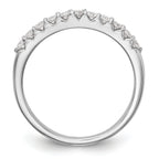 14k White Gold 1/3 carat Lab Grown Diamond VS/SI+ G+ Complete Band