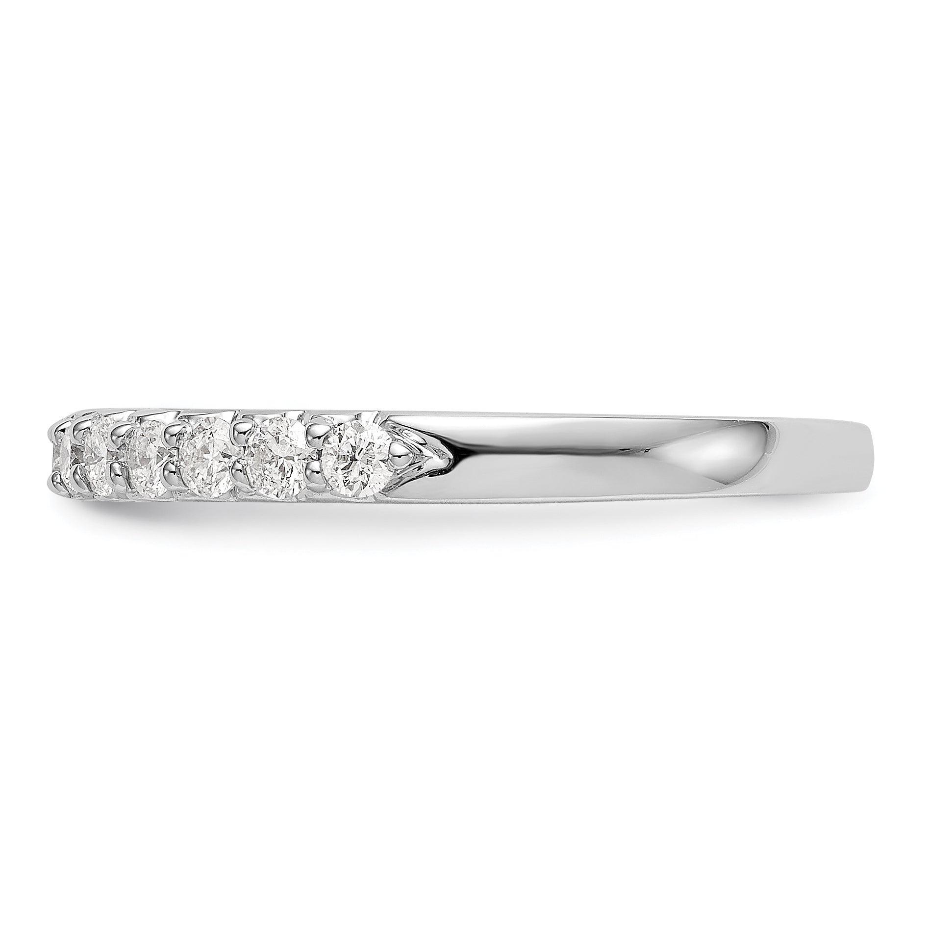 14k White Gold 1/3 carat Lab Grown Diamond VS/SI+ G+ Complete Band