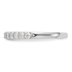 14k White Gold 1/3 carat Lab Grown Diamond VS/SI+ G+ Complete Band