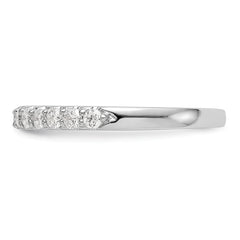 14k White Gold 1/3 carat Lab Grown Diamond VS/SI+ G+ Complete Band