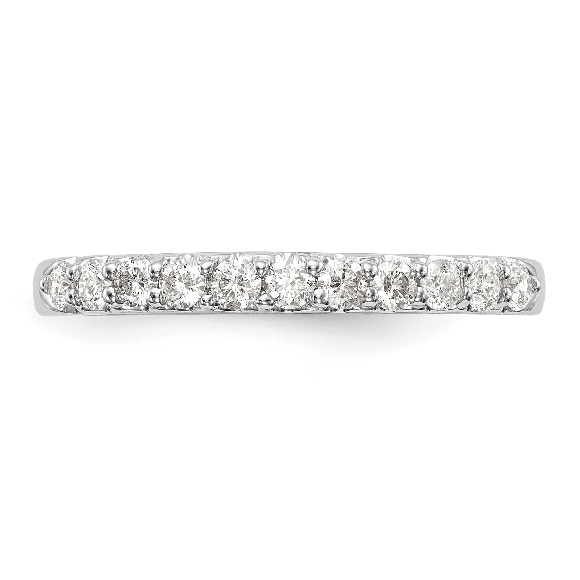 14k White Gold 1/3 carat Lab Grown Diamond VS/SI+ G+ Complete Band