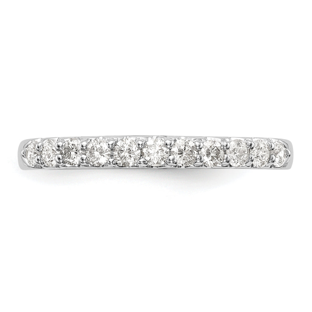 14k White Gold 1/3 carat Lab Grown Diamond VS/SI+ G+ Complete Band