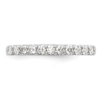 14k White Gold 1/3 carat Lab Grown Diamond VS/SI+ G+ Complete Band