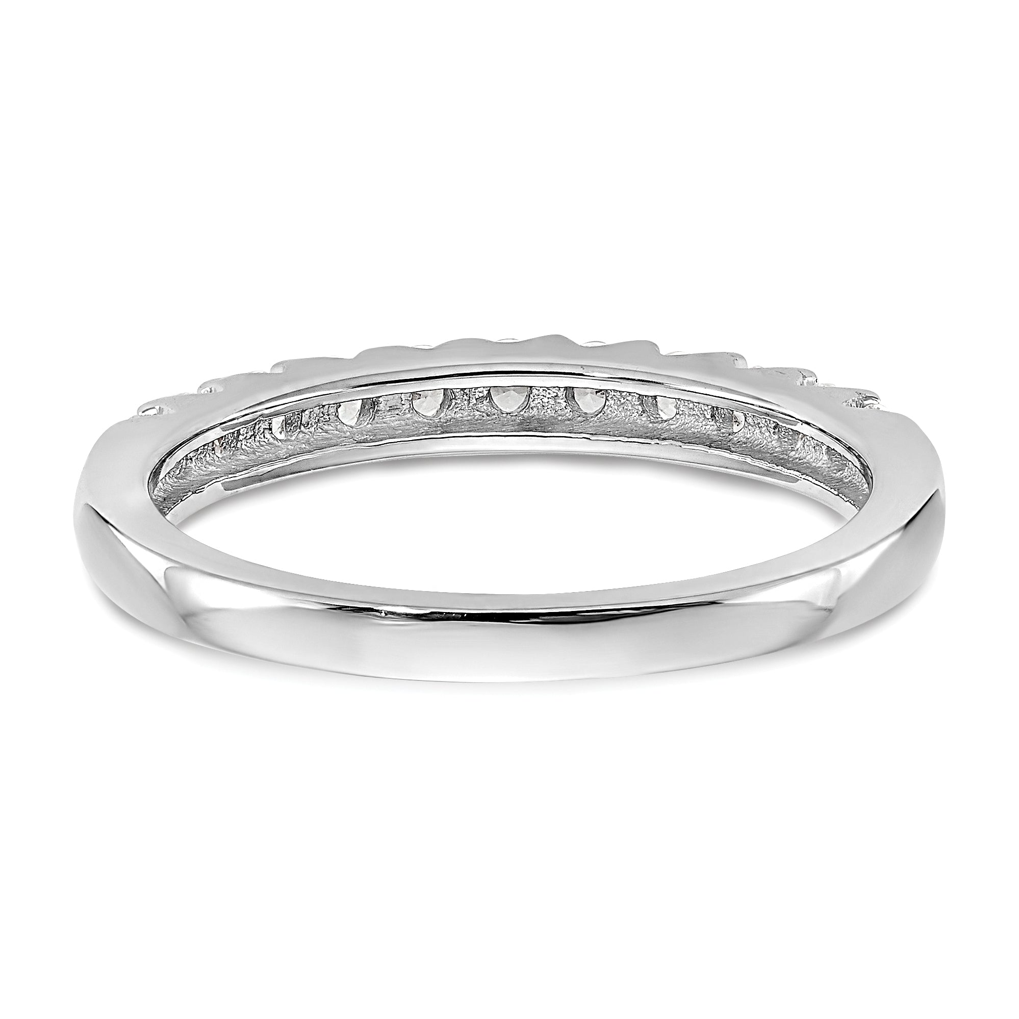 14k White Gold 1/3 carat Lab Grown Diamond VS/SI+ G+ Complete Band