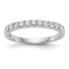 14k White Gold 1/3 carat Lab Grown Diamond VS/SI+ G+ Complete Band