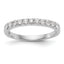 14k White Gold 1/3 carat Lab Grown Diamond VS/SI+ G+ Complete Band