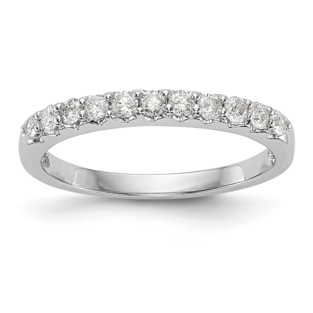 14k White Gold 1/3 carat Lab Grown Diamond VS/SI+ G+ Complete Band
