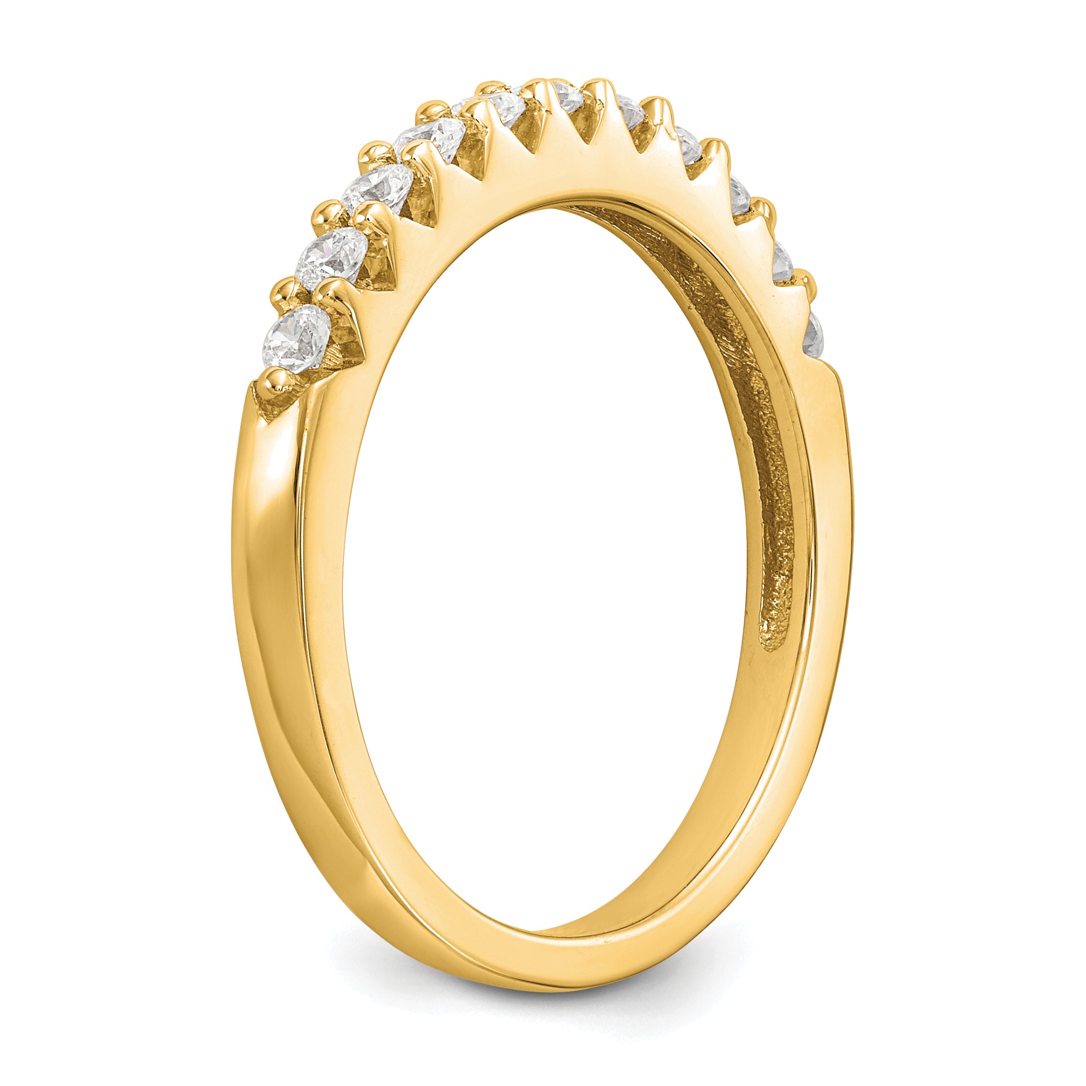 14k 1/3 carat Lab Grown Diamond VS/SI+ G+ Complete Band