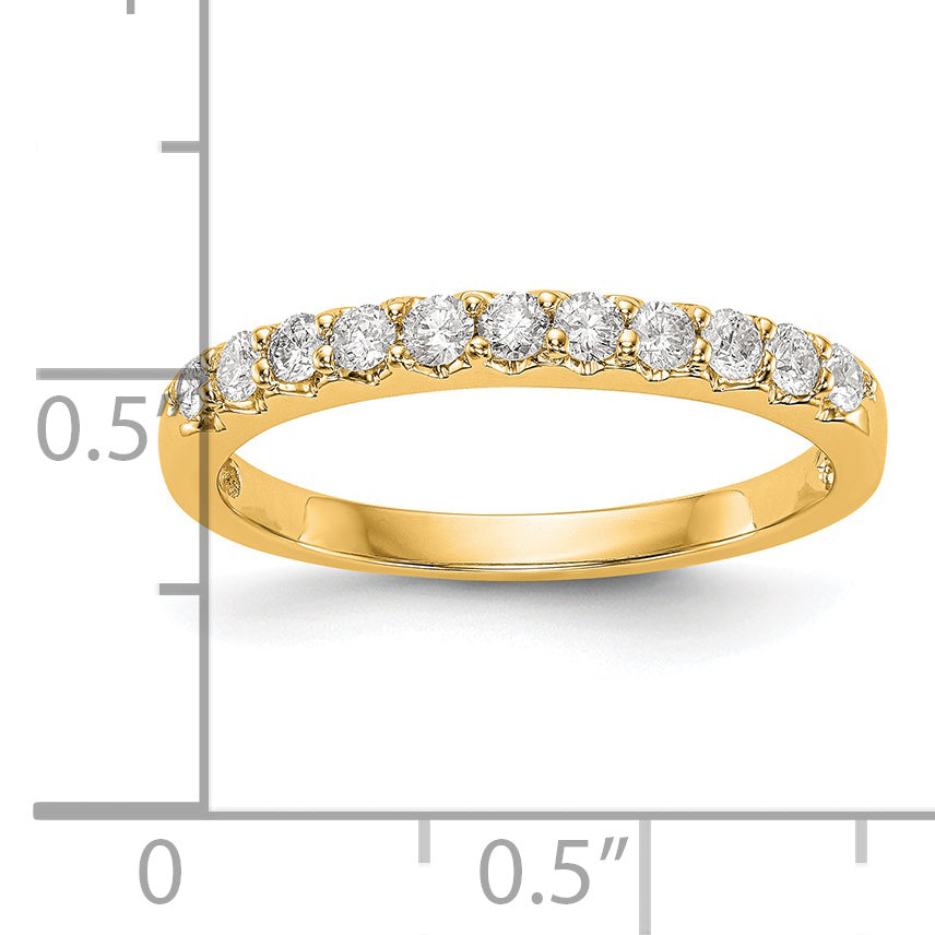 14k 1/3 carat Lab Grown Diamond VS/SI+ G+ Complete Band