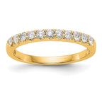 14k 1/3 carat Lab Grown Diamond VS/SI+ G+ Complete Band