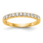 14k 1/3 carat Lab Grown Diamond VS/SI+ G+ Complete Band
