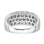 14k White Gold 2 1/2 carat Lab Grown Diamond VS/SI Complete Fashion Band
