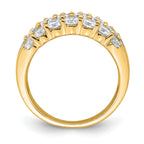 14k 2 1/2 carat Lab Grown Diamond VS/SI Complete Fashion Band
