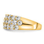 14k 2 1/2 carat Lab Grown Diamond VS/SI Complete Fashion Band