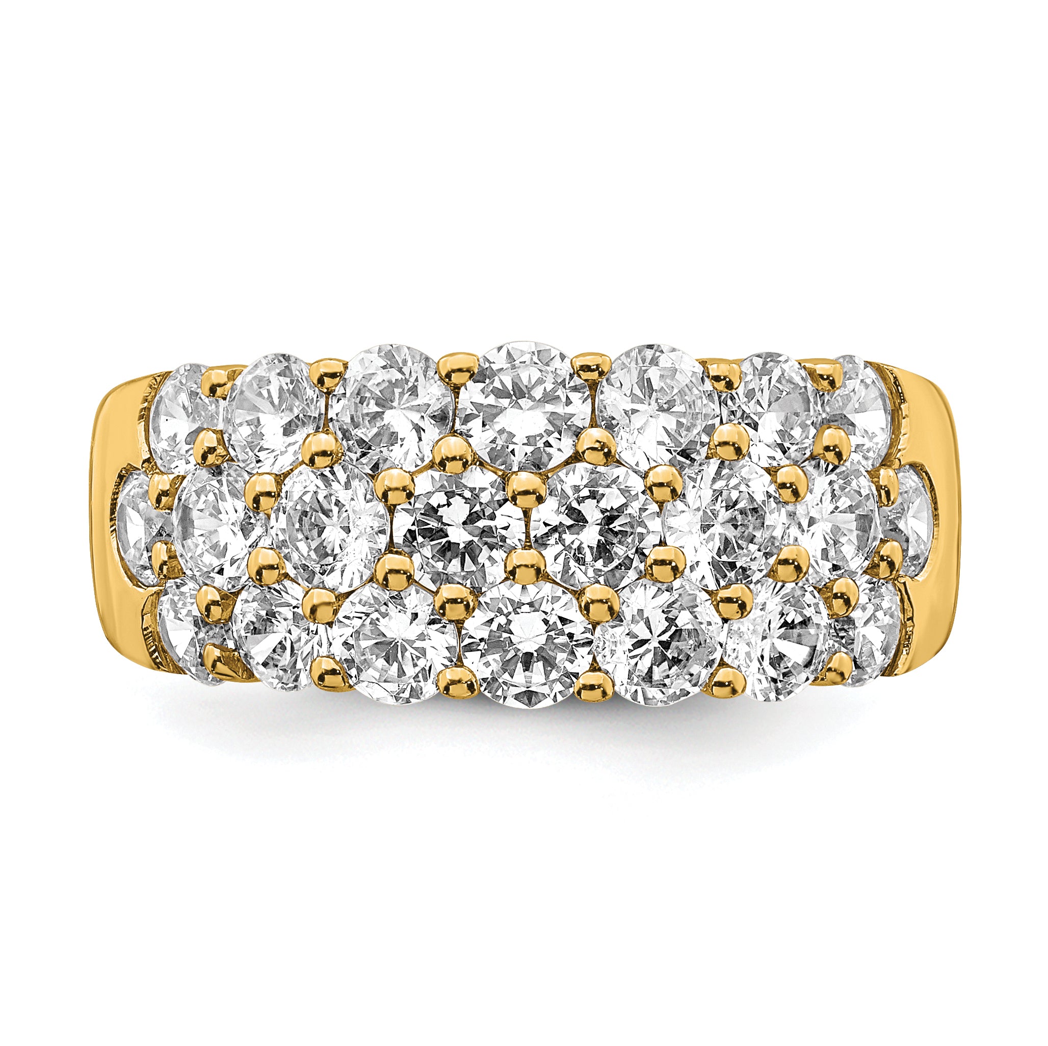 14k 2 1/2 carat Lab Grown Diamond VS/SI Complete Fashion Band
