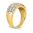14k 2 1/2 carat Lab Grown Diamond VS/SI Complete Fashion Band