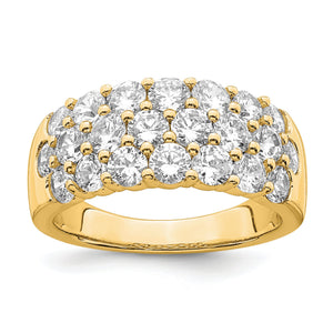 Lab-Grown Diamond Band in 14K Yellow Gold, 2.5mm (2 1/2 ct. tw.), Size 7 - Sophia Jewelers