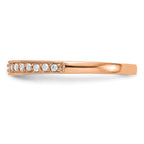 14k Rose Gold 1/6 carat Lab Grown Diamond VS/SI+ G+ Complete Size 9 Wedding Band