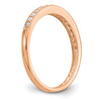14k Rose Gold 1/6 carat Lab Grown Diamond VS/SI+ G+ Complete Size 9 Wedding Band