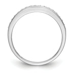 14k White Gold 1/6 carat Lab Grown Diamond VS/SI+ G+ Complete Size 9 Wedding Band