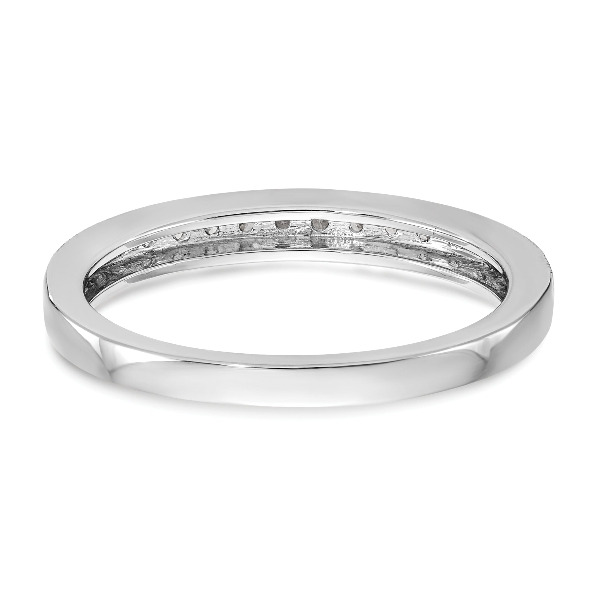 14k White Gold 1/6 carat Lab Grown Diamond VS/SI+ G+ Complete Size 9 Wedding Band
