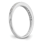14k White Gold 1/6 carat Lab Grown Diamond VS/SI+ G+ Complete Size 9 Wedding Band