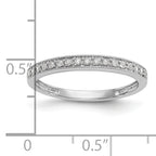 14k White Gold 1/6 carat Lab Grown Diamond VS/SI+ G+ Complete Size 9 Wedding Band