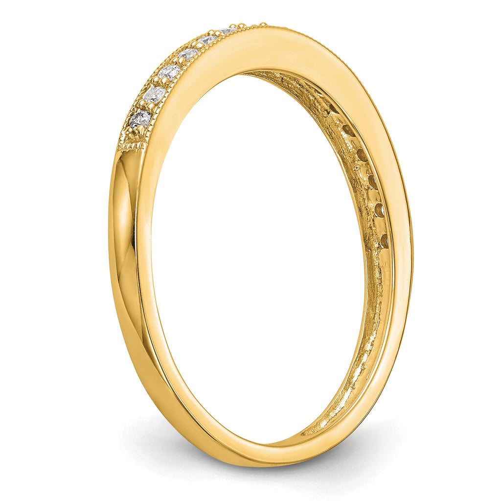 14k 1/6 carat Lab Grown Diamond VS/SI+ G+ Complete Size 9 Wedding Band