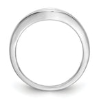 14k White Gold 1/5 carat Lab Grown Diamond VS/SI+ G+ Complete Fashion Band