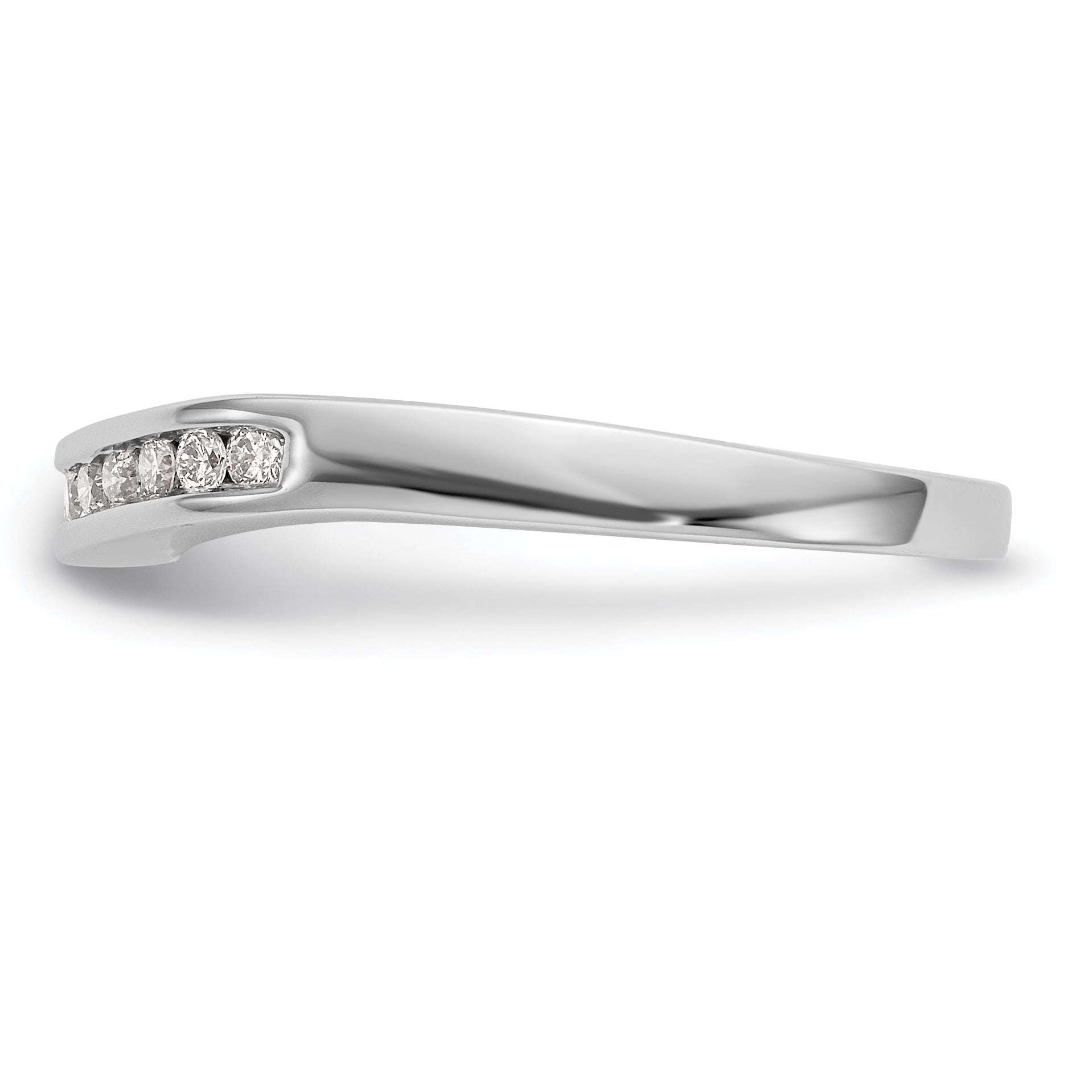 14k White Gold 1/5 carat Lab Grown Diamond VS/SI+ G+ Complete Fashion Band