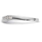 14k White Gold 1/5 carat Lab Grown Diamond VS/SI+ G+ Complete Fashion Band