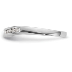 14k White Gold 1/5 carat Lab Grown Diamond VS/SI+ G+ Complete Fashion Band