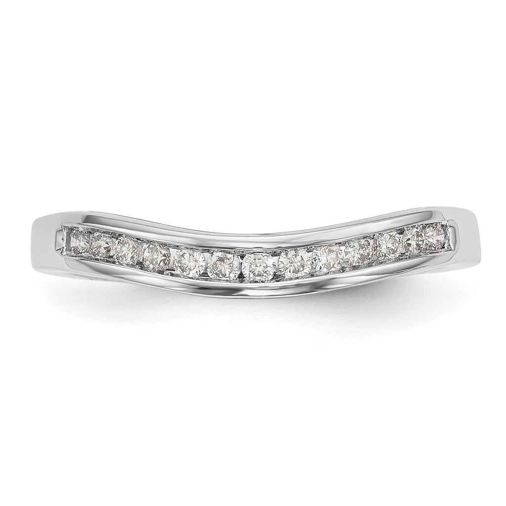 14k White Gold 1/5 carat Lab Grown Diamond VS/SI+ G+ Complete Fashion Band