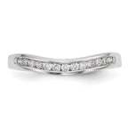14k White Gold 1/5 carat Lab Grown Diamond VS/SI+ G+ Complete Fashion Band