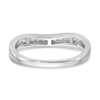 14k White Gold 1/5 carat Lab Grown Diamond VS/SI+ G+ Complete Fashion Band