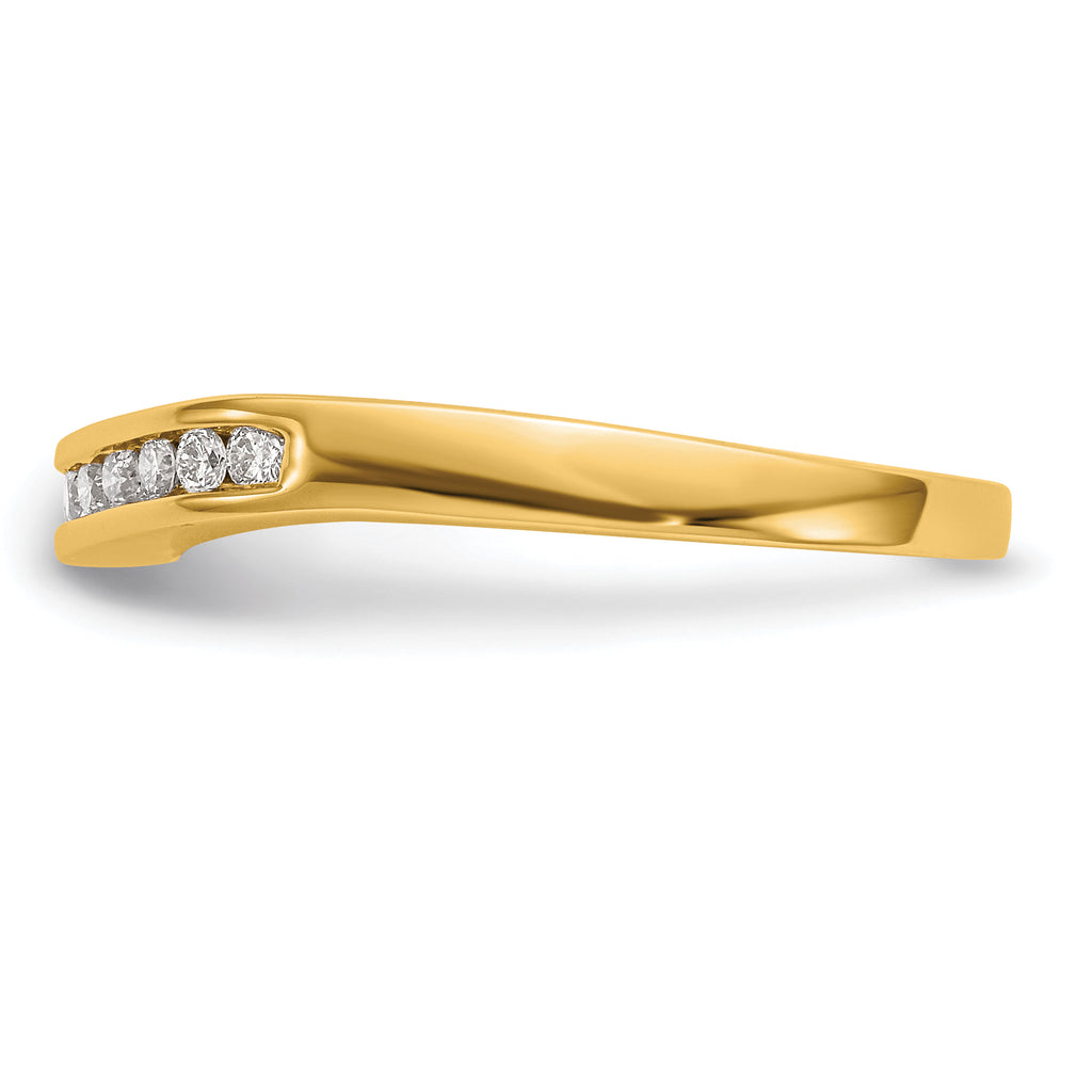 14k 1/5 carat Lab Grown Diamond VS/SI+ G+ Complete Fashion Band