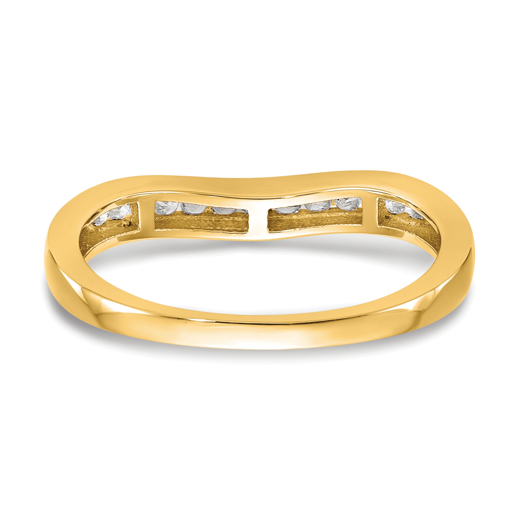 14k 1/5 carat Lab Grown Diamond VS/SI+ G+ Complete Fashion Band